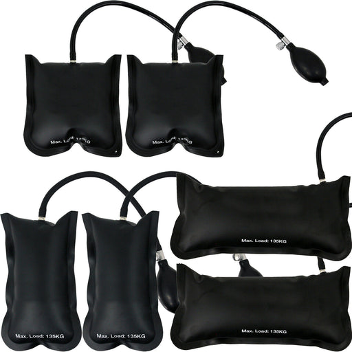 Inflatable Air Wedge Shim Lifting Levelling Pump Bag Tool Set 135kg (Pack of 6)