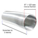 5" / 127mm Internal Diameter, Stretches to 3 Metres