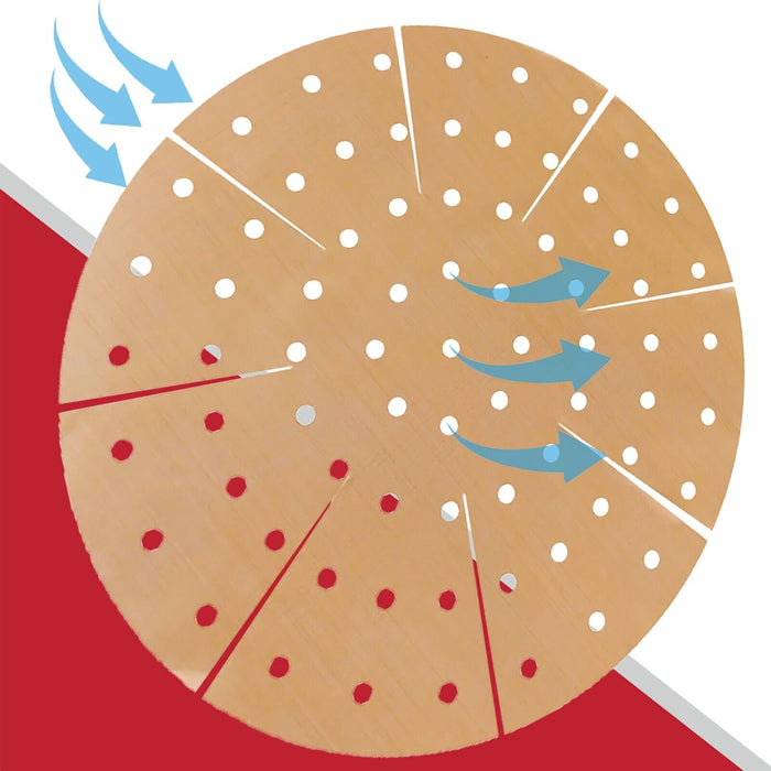 Universal Air Fryer / Multi Cooker Drawer Liners Non-Stick Round Perforated Mats (Brown, Pack of 2)