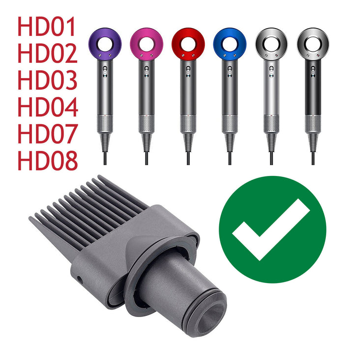 Comb for DYSON Supersonic HD01 HD02 HD03 HD04 HD07 HD08 Hair Dryer Wide Tooth Attachment